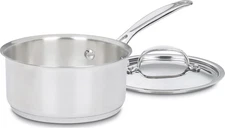 Cuisinart 1.5 Quart Saucepan W/Cover, Chef'S Classic Stainless Steel Cookware