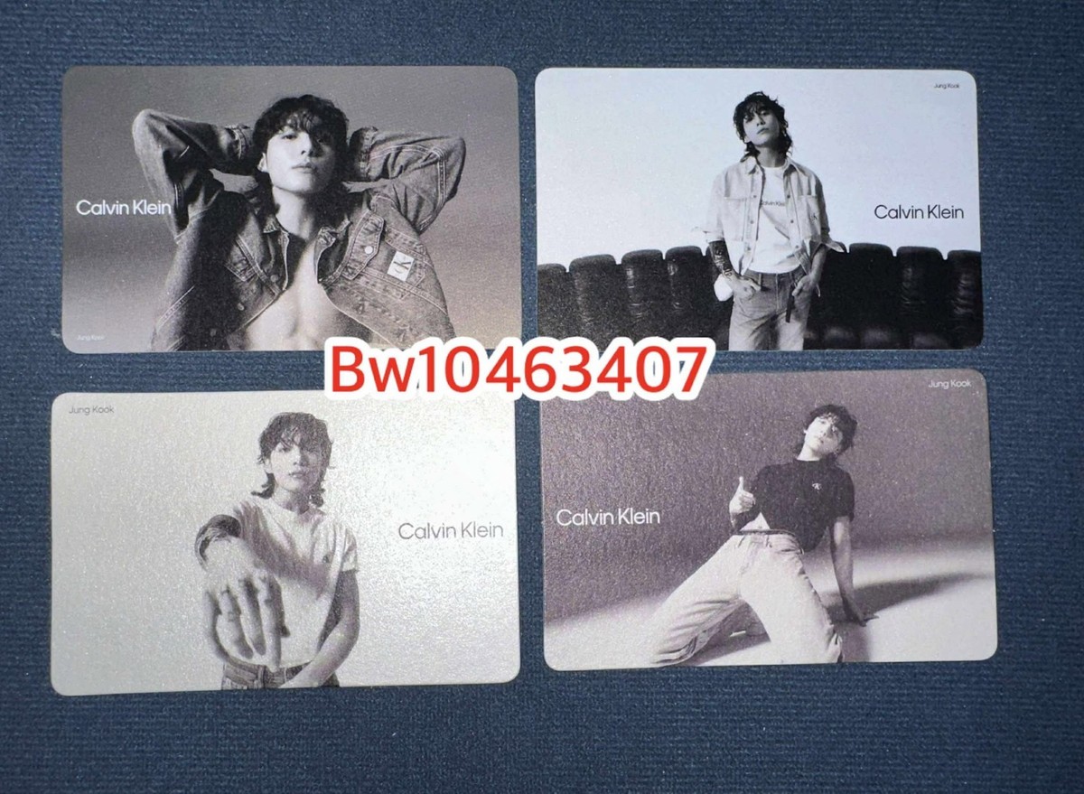BTS JUNGKOOK OFFICIAL CALVIN KLEIN PROMO PHOTOCARD SET | eBay