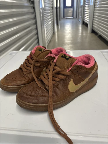 Nike SB Dunk Low Premium SB Gibson Guitar Case 313170-271 Brown Pink Size 9