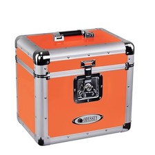 Odyssey Vintage Series Case for 12" Vinyl Records or LPs (Hot Rod Orange)