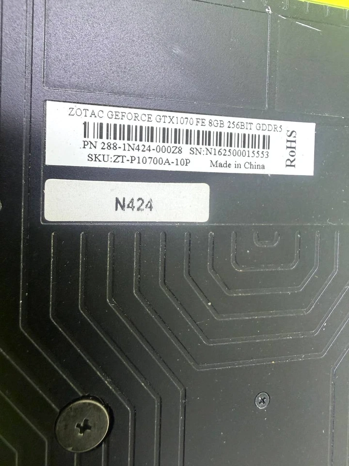 ZOTAC GEFORCE GTX 1070 FE 8GB 256 BIT GDDR5 NVIVIA PG411 FOUNDERS EDITION 15553 - Image 4 of 4