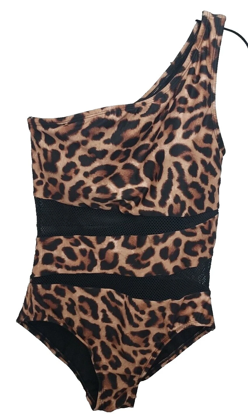 Estampado Animal Carmen Marc Valvo Marrón Traje de Baño para Mujeres