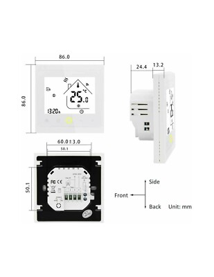 Termostato Caldaia Wifi Termostato Digitale Programmable Per Caldaia A Gas - Controllo Temperatura Settimanale Con Display LCD Termostato Ambiente Programmabile Wireless - Foto 9