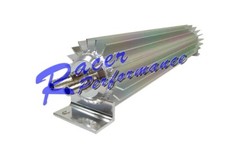 Aluminum 24 Finned Transmission Cooler Dual Line Pass Trans Chevy Ford Sbc Bbc