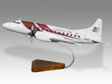 Convair CV-580 Charter One Desk Wood Airplane New Model Small Scale 1/100
