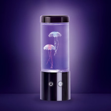 Jellyfish Night Light Lamp Multicolor LED Easy Mode Switching, USB Powered - 9"