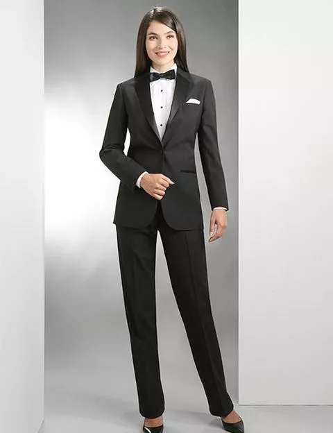 Ladies tuxedo shop pants
