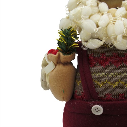 Christmas Plush Santa Claus Decorations X2 (Xmas Festive Soft Toy Ornament) - Picture 6 of 7
