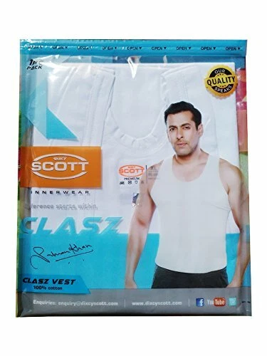 10No. Dixcy Scott Clasz Vest Men's Comfort Inner Wear Cotton/Linen White Premium
Opens in a new wind