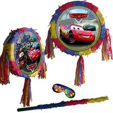 Cars Birthday Pi&ntilde;ata McQueen Jackson Party theme smash motors mater race turbo