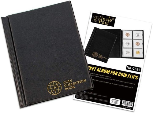 Coin Cardboard Holder Albums - 60 Pockets Coin Storage Books For 2x2 Inches Coin - Picture 7 of 7
