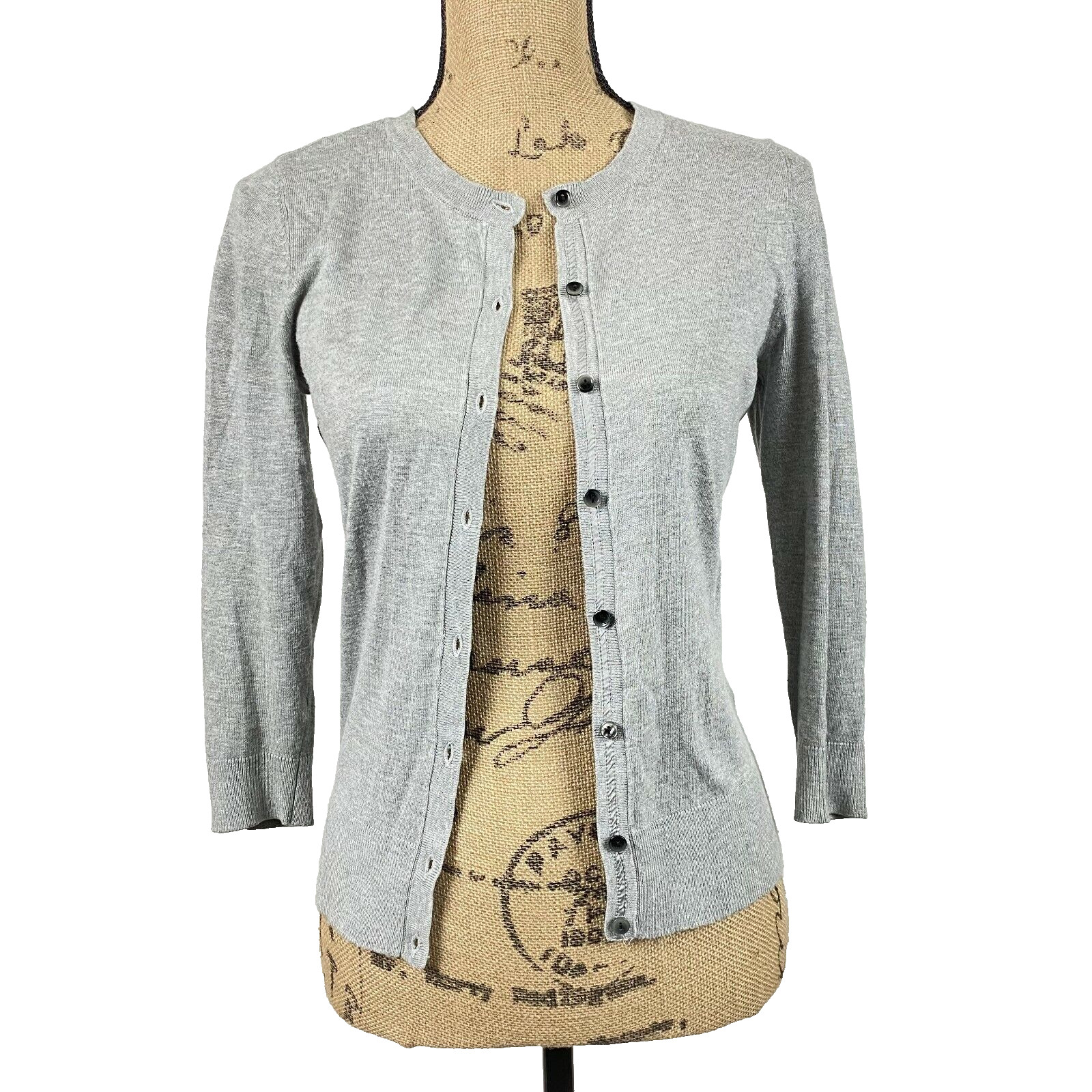 Halogen Light Gray Button-down Cardigan Size XS - image 1