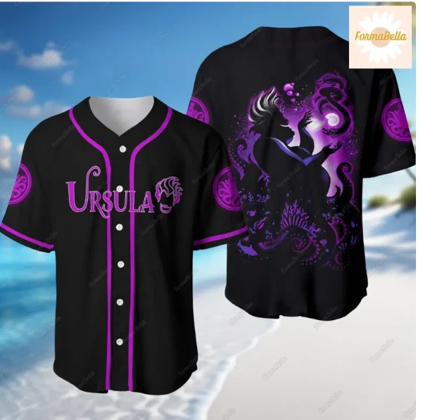 Halloween Ursula Baseball Jersey Shirt