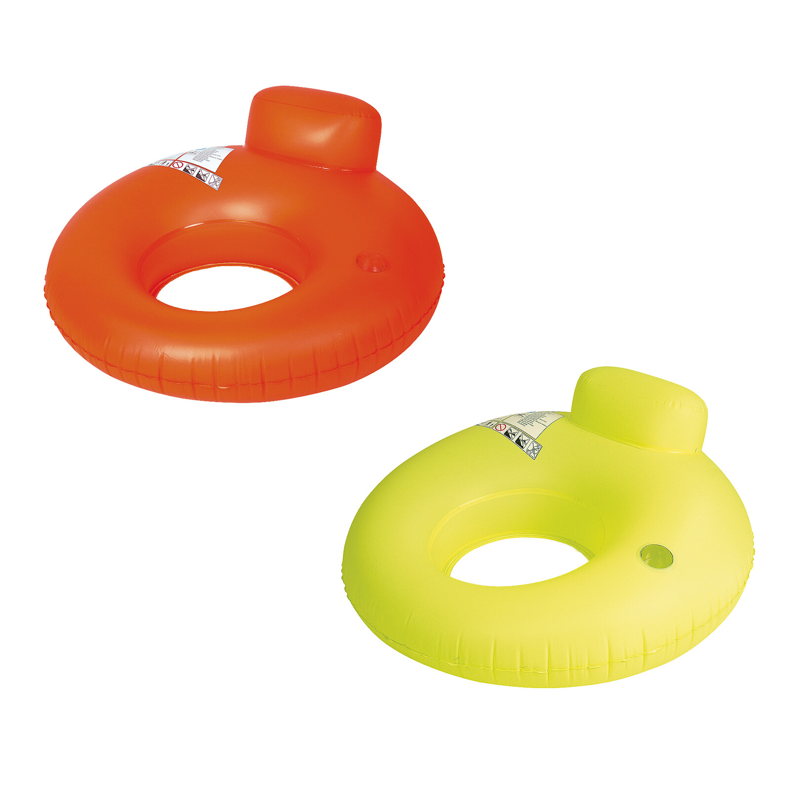 Best Sporting Inflable Silla Respaldo Piscina Silla Flotante Rojo O Amarillo