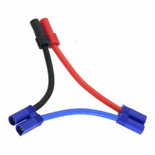 Series Wire XT150 1 Female to 2 Male EC5 10AWG 4" Cable Doubles Voltage battery