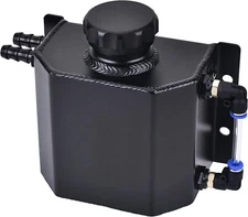 Universal 1L Aluminum Overflow Tank,Coolant Radiator Tank,Reservoir Expansion,