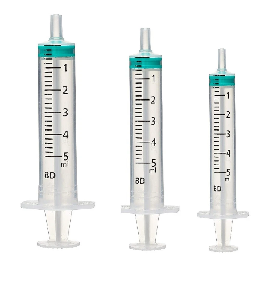 BD Sterile Syringes - Hypodermic Luer Slip- 2ml, 5ml, 10ml - Free Postage