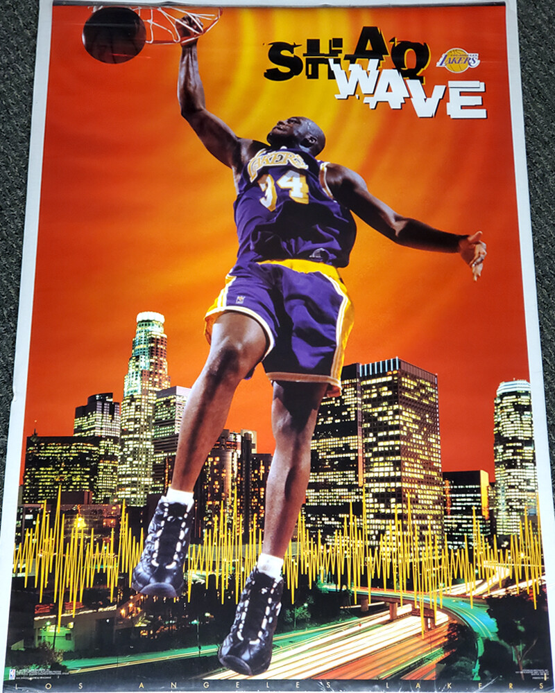 SHAQ Shaquille O'Neal SHAQWAVE Los Angeles Lakers 1997 SHAQ Shaquille O'Neal SHAQWAVE Los Angeles Lakers 1997