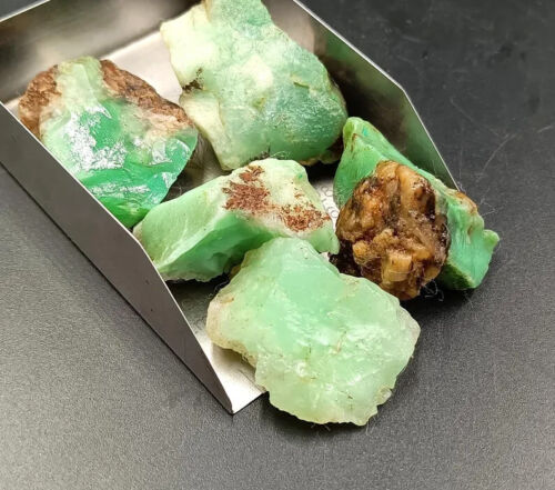 Roh Chrysopras Stein Natur Grün Chrysopras Brocken Grob Edelstein für Schmuck - Bild 5 von 5