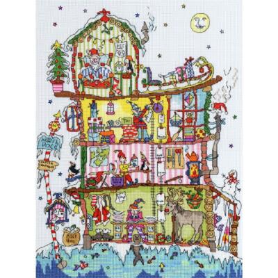 Bothy Threads Kreuzstich-Set ''Nordpolhaus'', 26x36cm, XCT17, Zählmuster