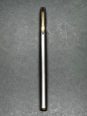 MONTBLANC Slimline Metal-silver GT Vintage Fountain Pen 14K