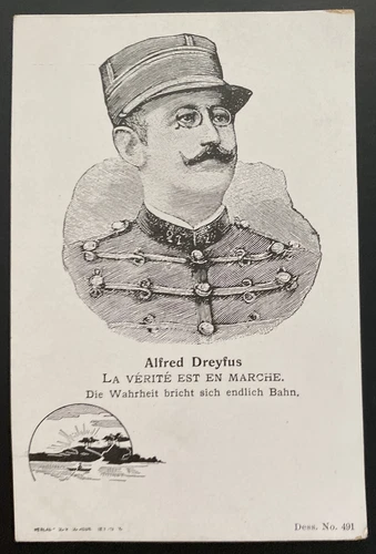 Mint Germany Picture Postcard Alfred Dreyfus The True Is Coming