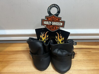 Build a Bear Harley Davidson Logo Boots 2003 Biker Club Leather Essentials