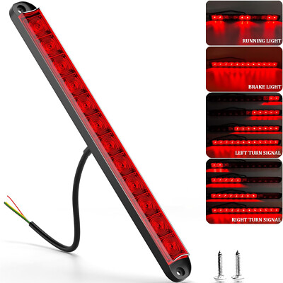 LED STOPLICHT BLINKER 12V 24V Zusatzbremsleuchte Bremslicht  Dritte LKW 40CM Rot