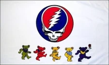 Grateful Dead Dancing Bears 3x5 ft Poster Album Cover Flag Banner