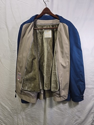 CHAQUETA BOMBER LONDON FOG RECORTADA Azul con Forro Extraíble Gris - Imagen 6 de 13