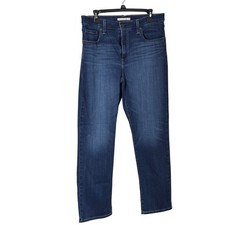 Levi Strauss 724 High Rise Straight Dark Wash Denim Jeans Women Size 32 NWOT