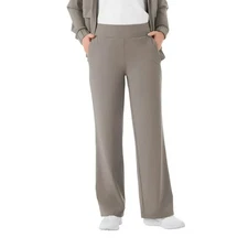 Member's Mark Women's Wide Leg Travel Pant Size Medium Taupe