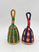 (2) Caxixi Percussion Shakers Handmade In Ghana