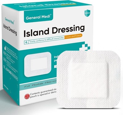 General Medi Sterile Island Dressing Bordered Gauze   50 4 x 4(50 Count) 