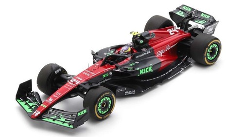 MODELLINO AUTO F1 STATICO SPARK ALFA ROMEO C43 BELGIO GP 2023 ZHOU GUANYU 1/18 - Foto 3 di 5