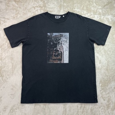 KITH  NY To The World  City Street Graphic Print Black Tee Men s Large