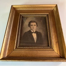 Vintage C & A Richards framed portrait of Paul Boston Mass 8”x 6.5” 