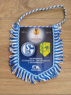 Wimpel, Schalke 04, Europa League, 2011/2012, AEK Larnaca, Neu