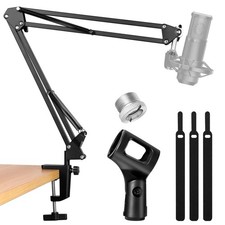 Microphone Stand Boom Arm, Mic Stand Desk Mount, Adjustable Suspension Boom S...