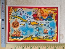 Postcard Las Antillas The West Indies Art Print