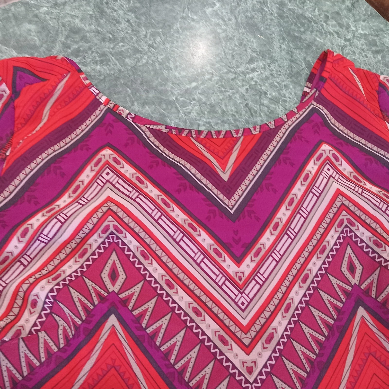 Abito Alyx taglia XL 16 completamente foderato manica lunga floreale magenta spalle scoperte us intime ottimeioni