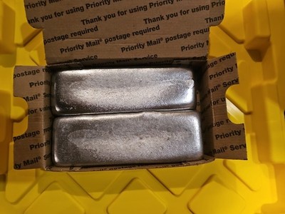 Premium Solid Hand Poured Aluminum Ingot Bar For Casting 5 Lbs