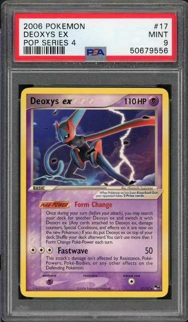 2006 Pokemon Pop Series 4 Deoxys Ex #17 PSA 9