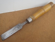 Old WW2 1941 Military Woodwork Chisel Hand Tool - F Woodcock, Sheffield