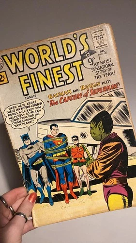 DC comics world's finest #122 1961 vintage comic batman superman robin