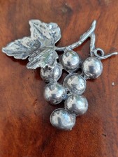 Microfusione Vintage,  argento 800 , grappolo d'uva