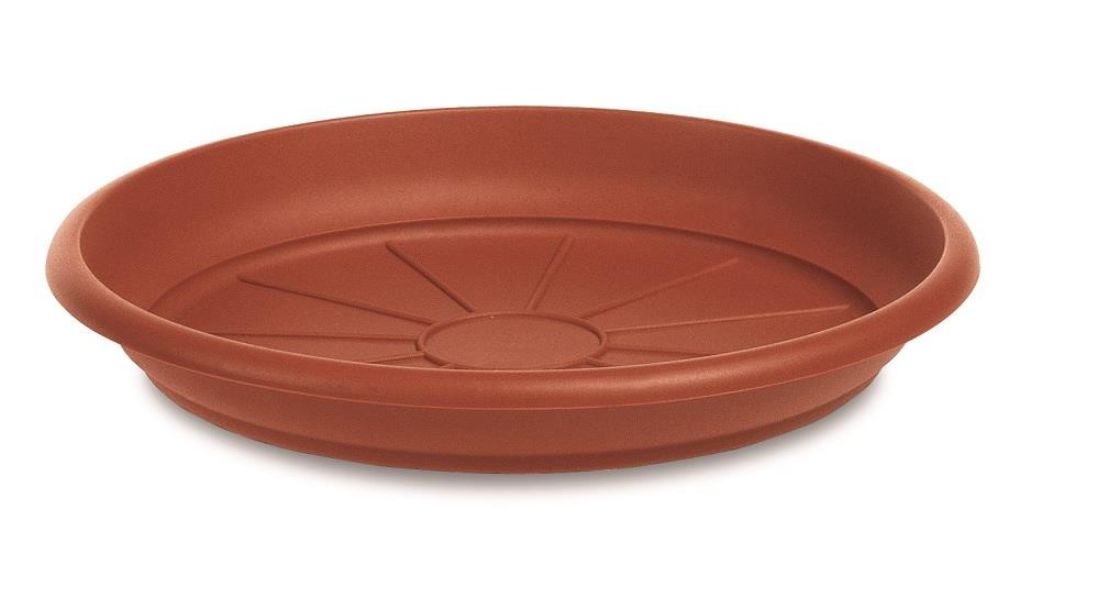 Plastic Saucer Terracotta 22 cm dia Mediterranean Line Light weight