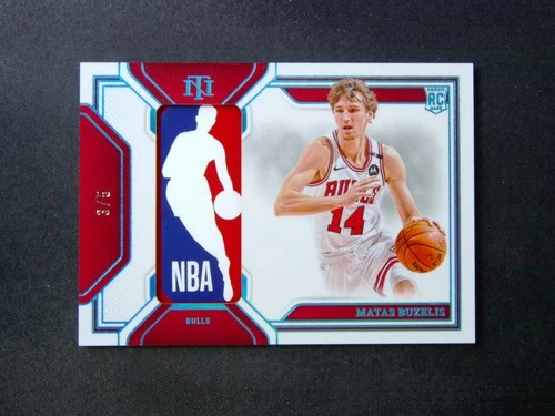 2024-25 National Treasures Matas Buzelis Rookie Logoman RC 3/5 Chicago Bulls