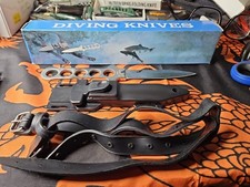 Tactical Scuba Diver Knife with Sheath Case Water Proof