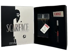 Scarface by Universal Studios Men 3pc Set 3.4 oz EDT, Travel Spray, Money Clip